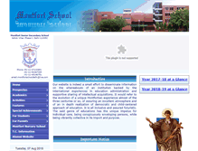 Tablet Screenshot of montfortschooldelhi.in